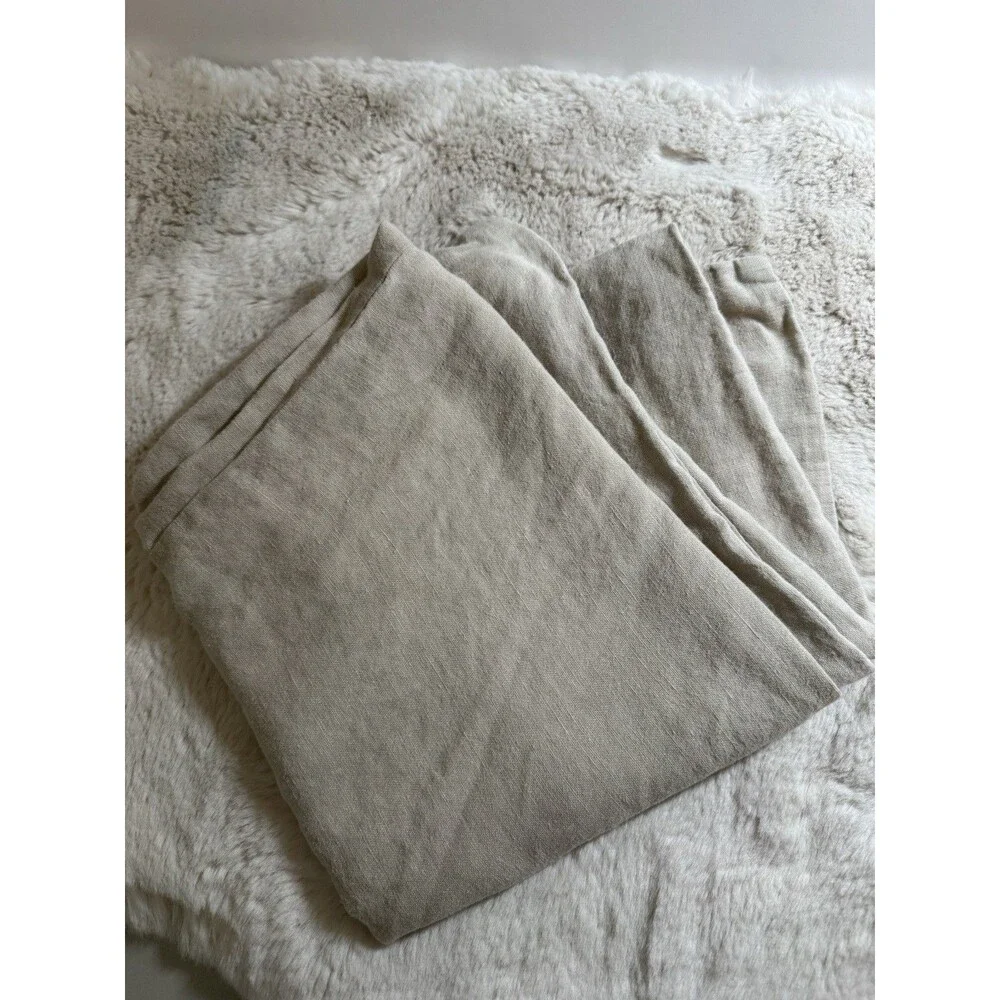 MagicLinen Pillowcase king Unisex Standard Sand Tan 100% Linen Beige Sand 1 Case